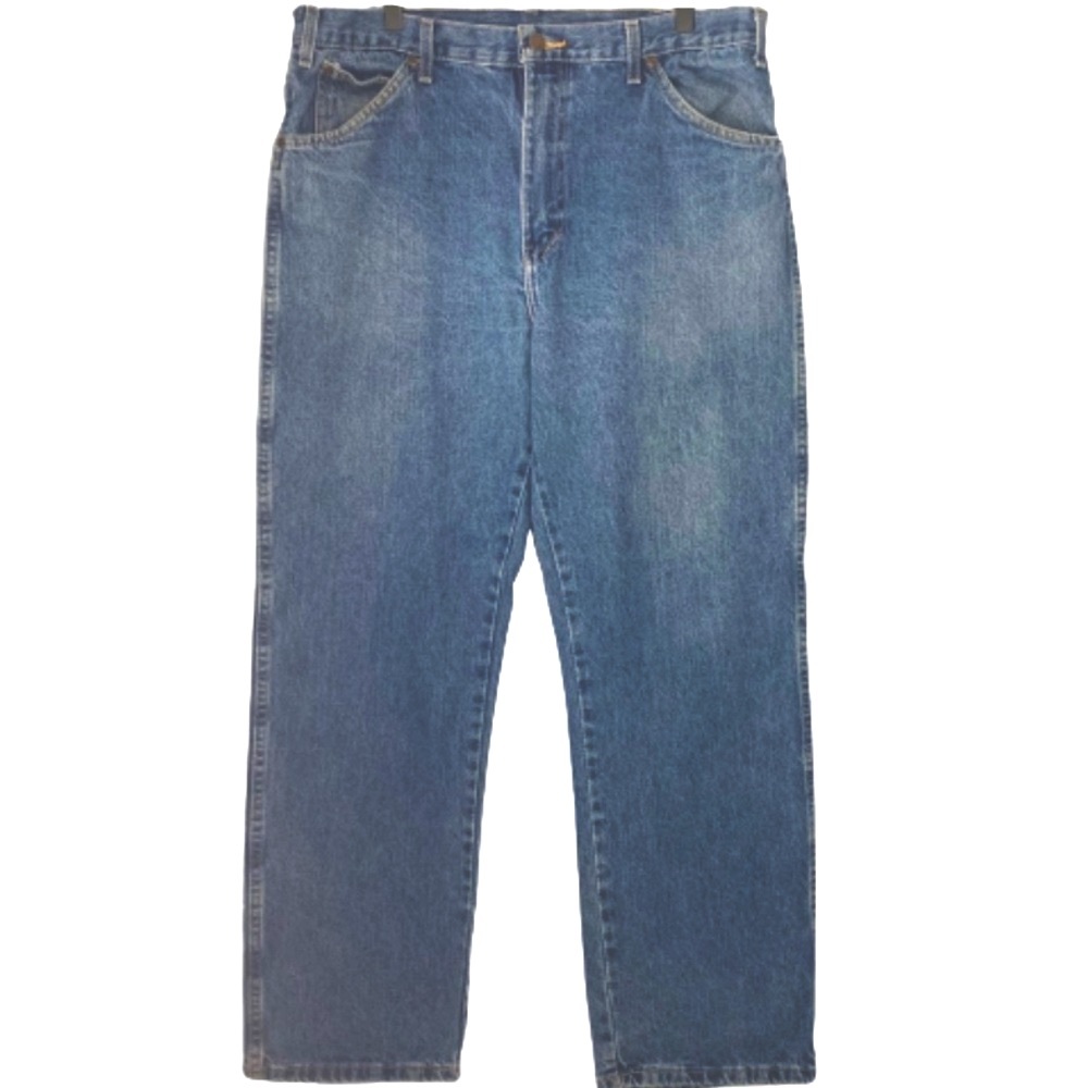 Dickies Men's 36x30 Relaxed Fit Denim Jeans Classic Straight Blue Workwear